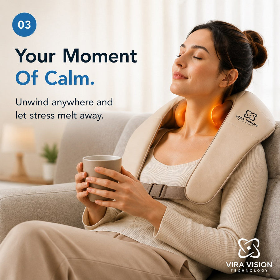 Calm evening unwind with the VIRA VISION massager