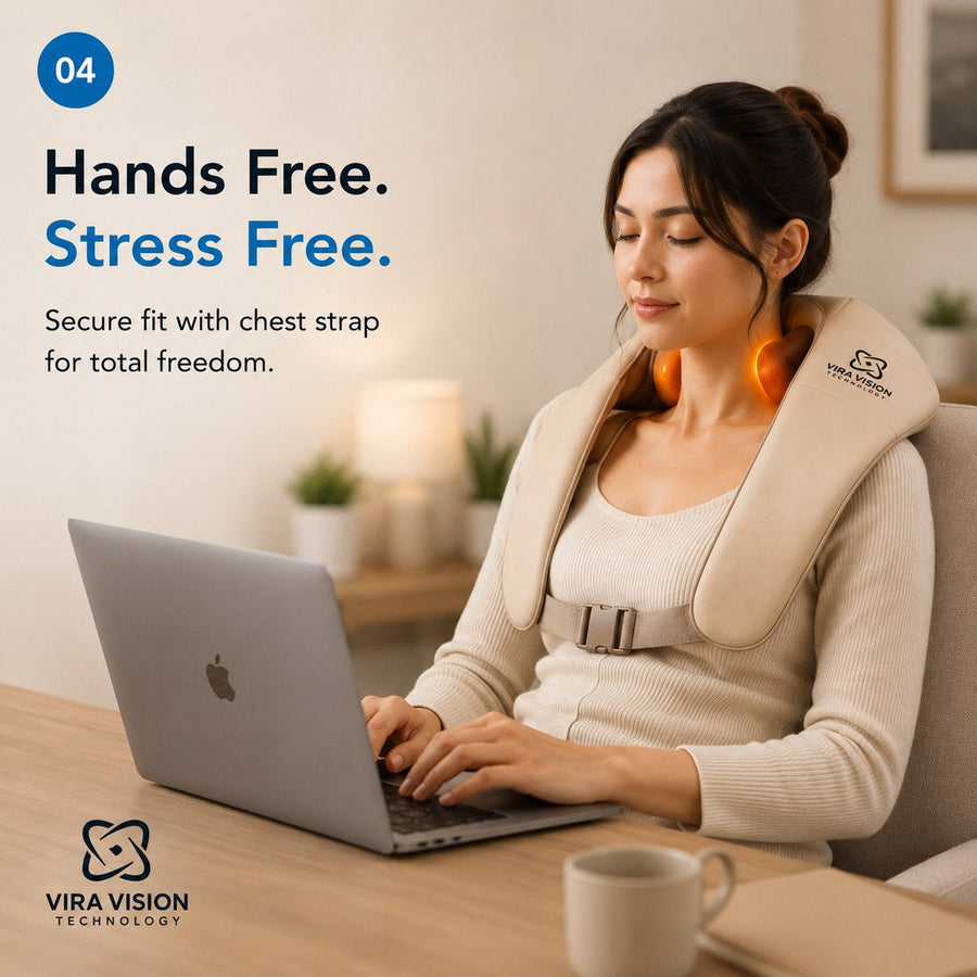 Hands-free massage while you read or work